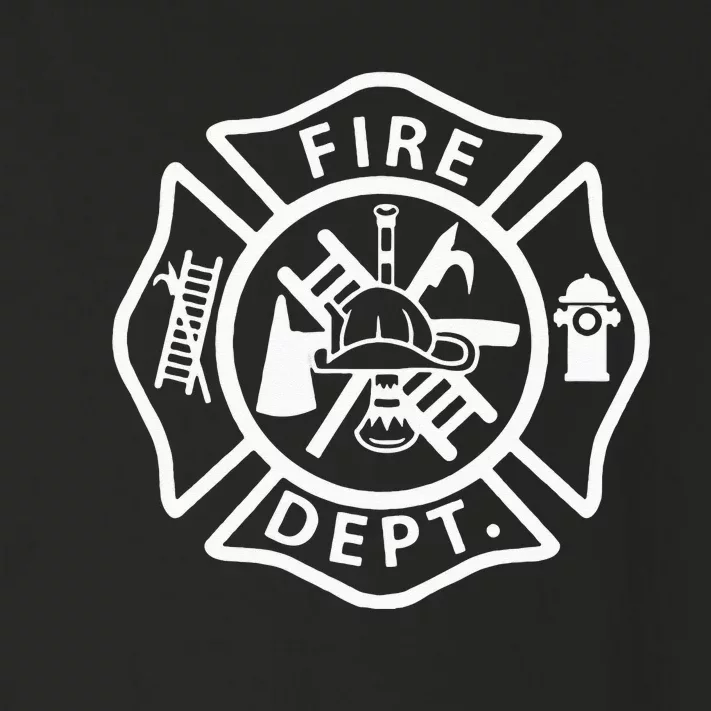 Fire Department Uniform Fireman Symbol Firefighter Gear Toddler Long Sleeve Shirt