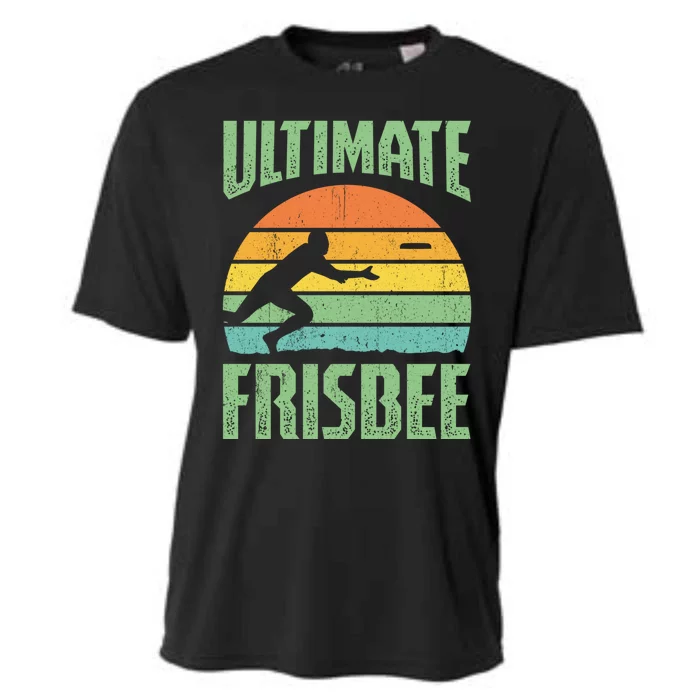 Frisbee Design Ultimate Frisbee Gift Cooling Performance Crew T-Shirt