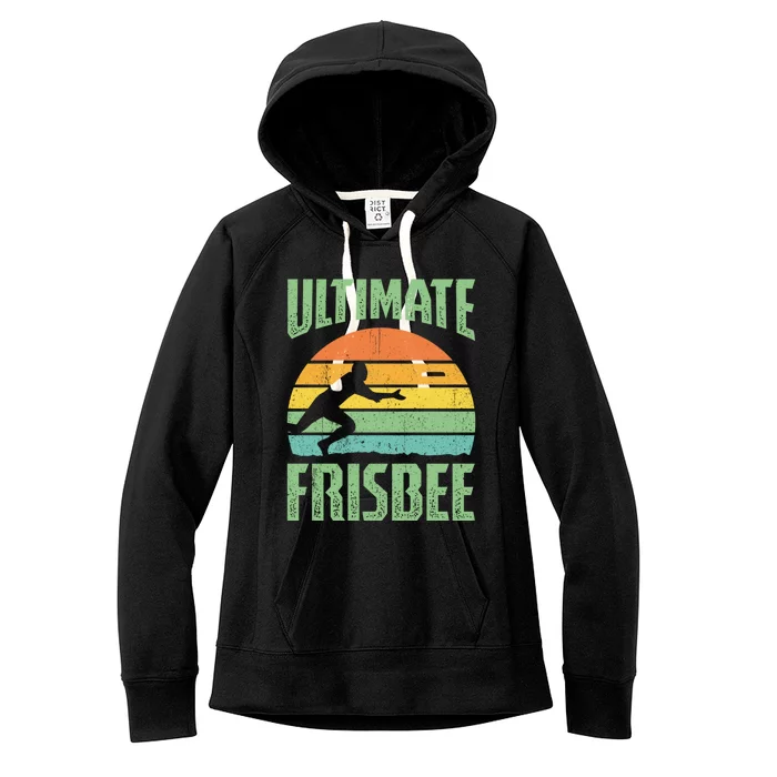 Frisbee Design Ultimate Frisbee Gift Women's Fleece Hoodie