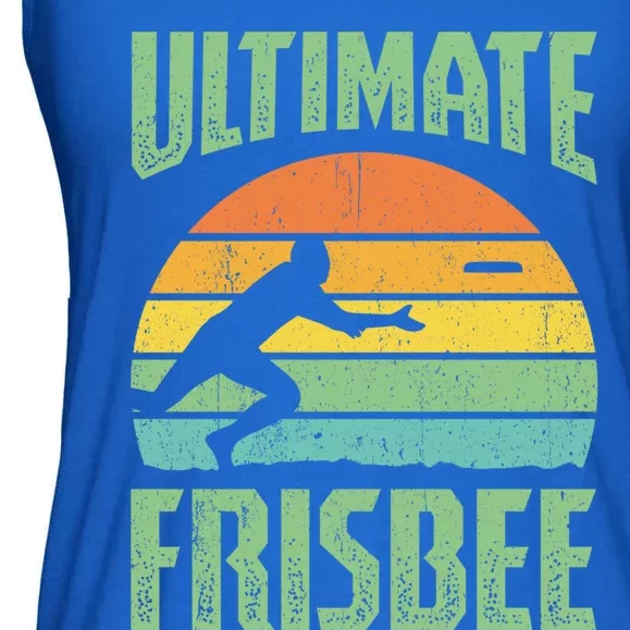 Frisbee Design Ultimate Frisbee Gift Ladies Essential Flowy Tank