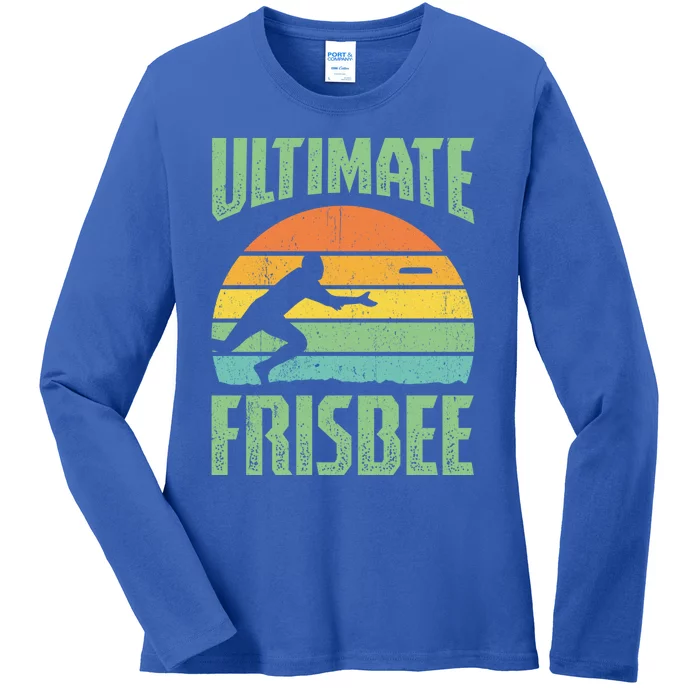 Frisbee Design Ultimate Frisbee Gift Ladies Long Sleeve Shirt