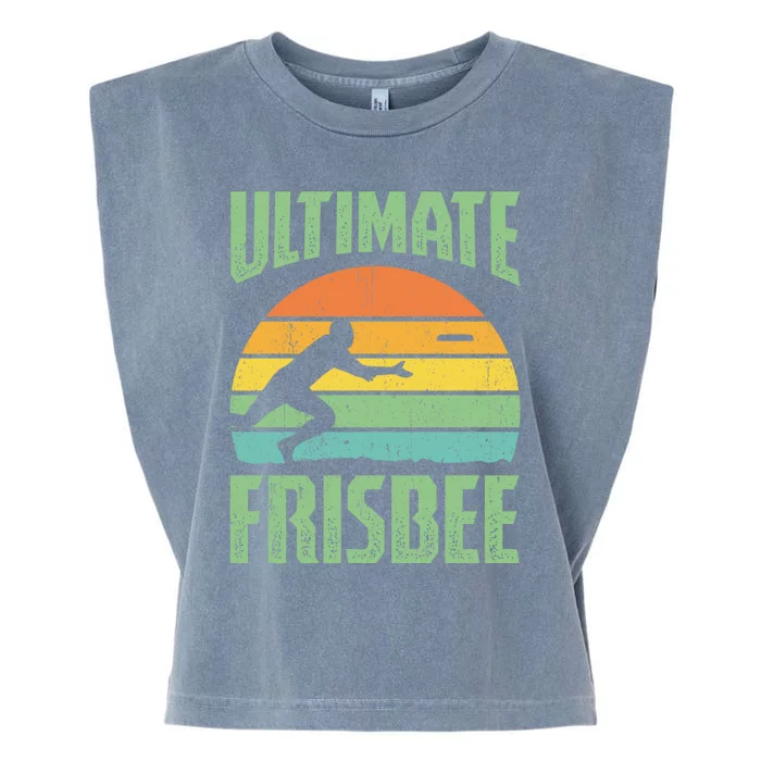 Frisbee Design Ultimate Frisbee Gift Garment-Dyed Women's Muscle Tee