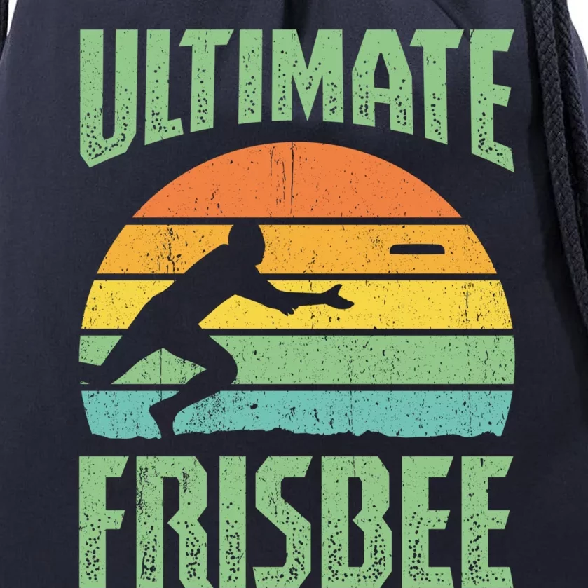 Frisbee Design Ultimate Frisbee Gift Drawstring Bag