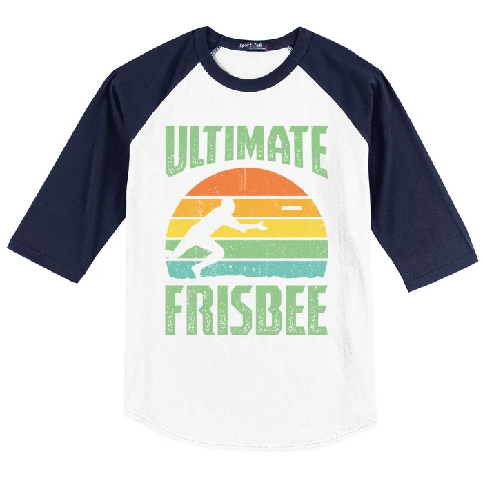 Frisbee Design Ultimate Frisbee Gift Baseball Sleeve Shirt