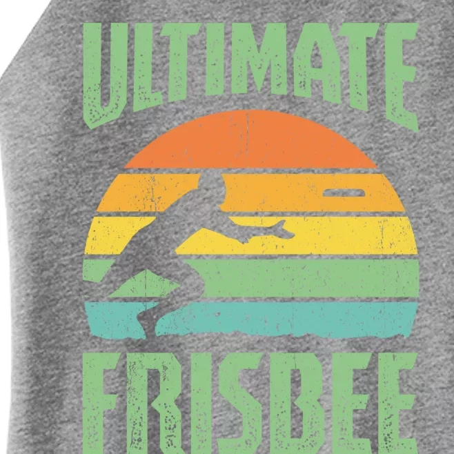 Frisbee Design Ultimate Frisbee Gift Women’s Perfect Tri Rocker Tank