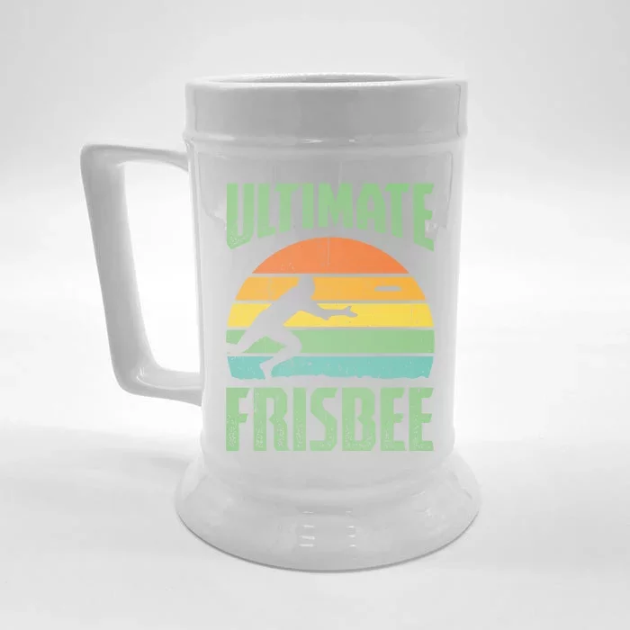 Frisbee Design Ultimate Frisbee Gift Front & Back Beer Stein