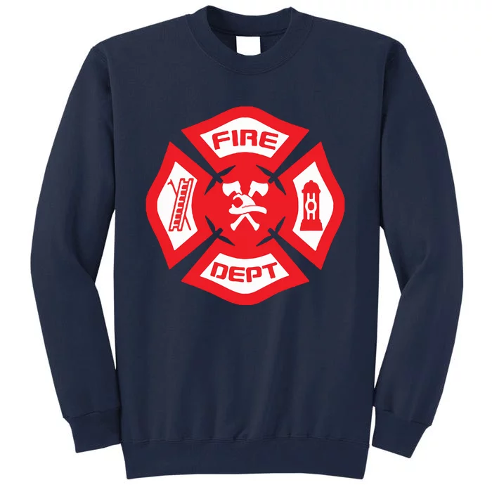 Fire Department Uniform Official Firefighter Gear Tall Sweatshirt