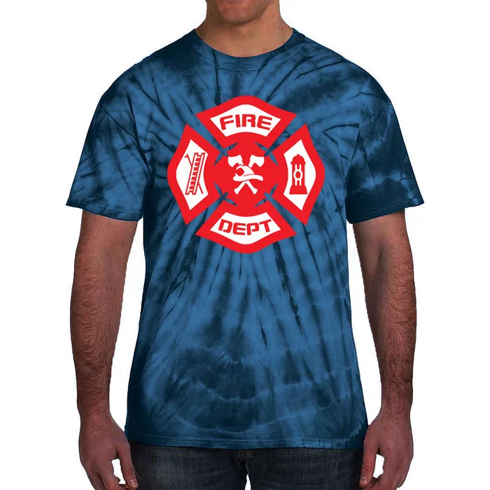 Fire Department Uniform Official Firefighter Gear Tie-Dye T-Shirt