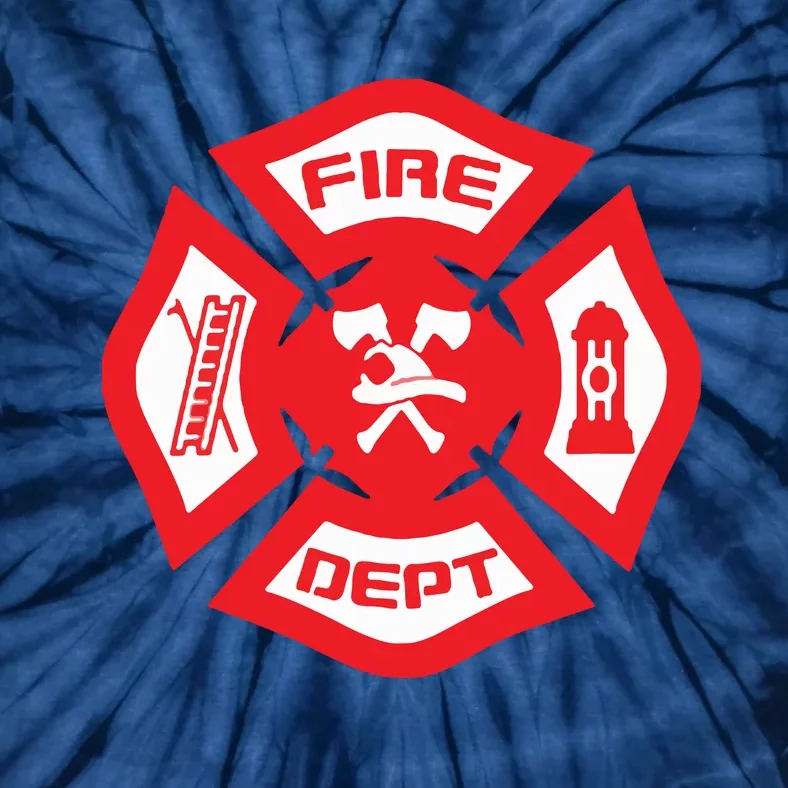 Fire Department Uniform Official Firefighter Gear Tie-Dye T-Shirt