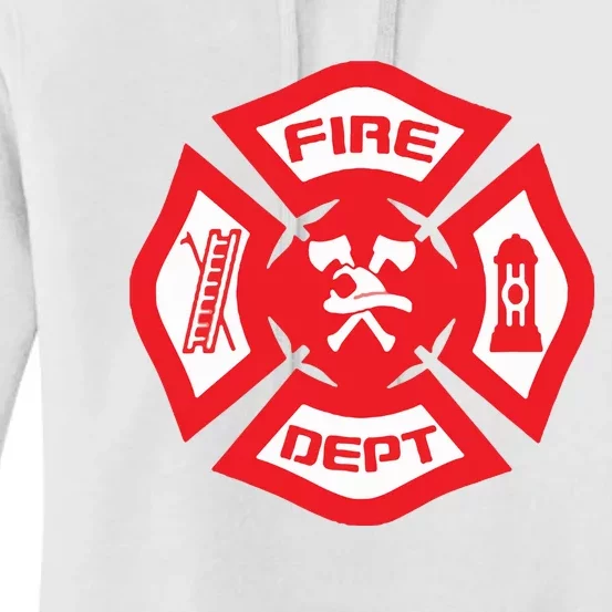 Fire Department Uniform Official Firefighter Gear Women's Pullover Hoodie