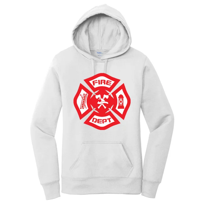 Fire Department Uniform Official Firefighter Gear Women's Pullover Hoodie