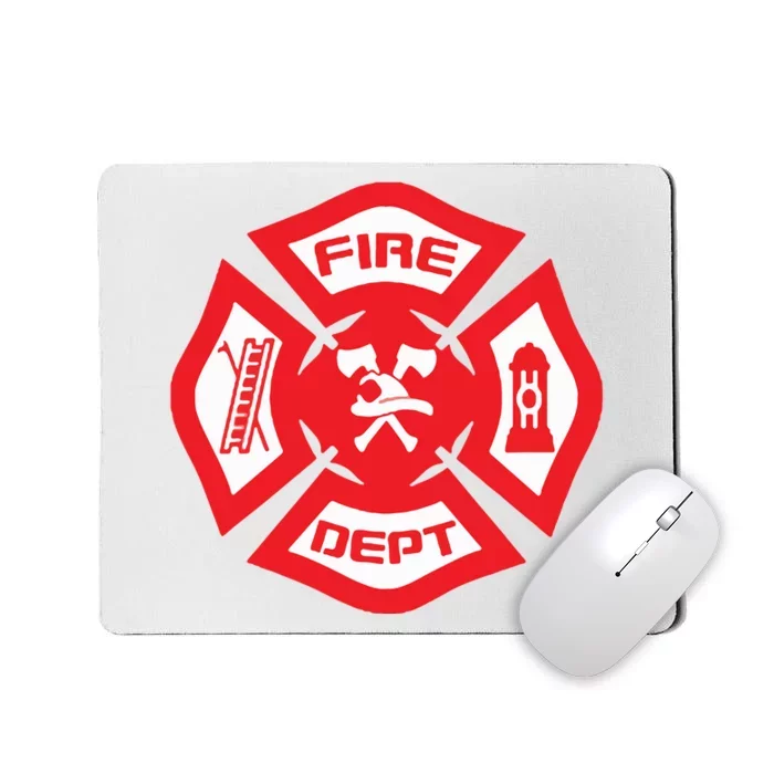 Fire Department Uniform Official Firefighter Gear Mousepad