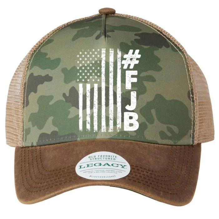 #FJB Distressed USA American Flag Legacy Tie Dye Trucker Hat