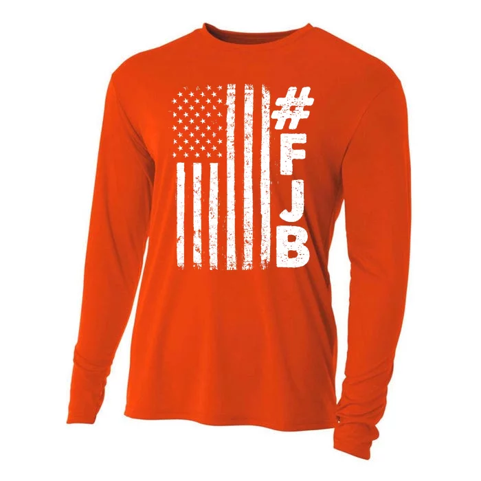 #FJB Distressed USA American Flag Cooling Performance Long Sleeve Crew