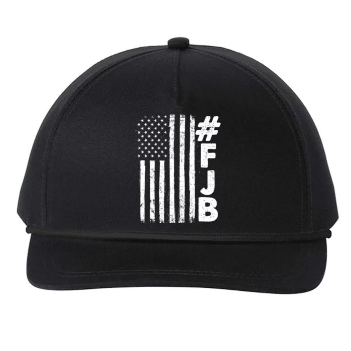 #FJB Distressed USA American Flag Snapback Five-Panel Rope Hat