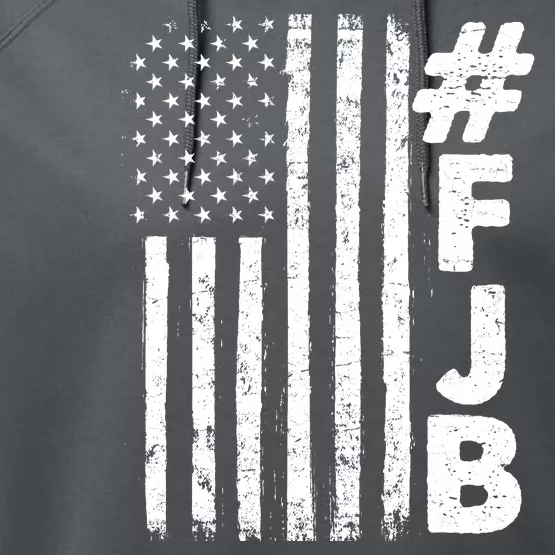 #FJB Distressed USA American Flag Performance Fleece Hoodie