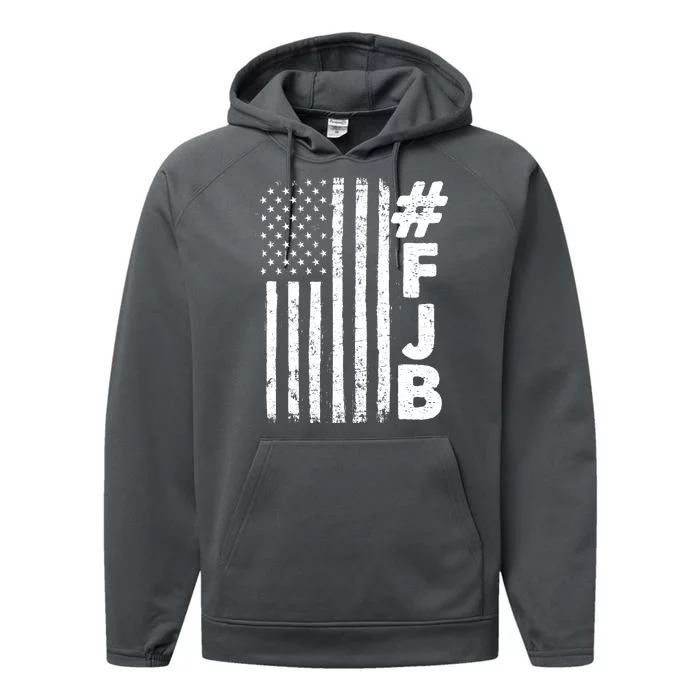 #FJB Distressed USA American Flag Performance Fleece Hoodie