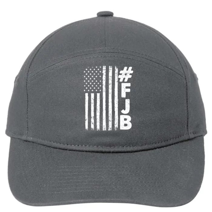 #FJB Distressed USA American Flag 7-Panel Snapback Hat