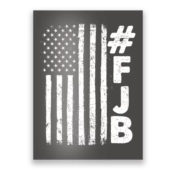 #FJB Distressed USA American Flag Poster