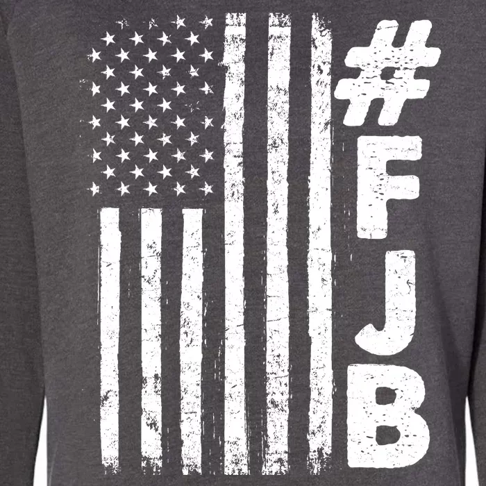 #FJB Distressed USA American Flag Womens California Wash Sweatshirt