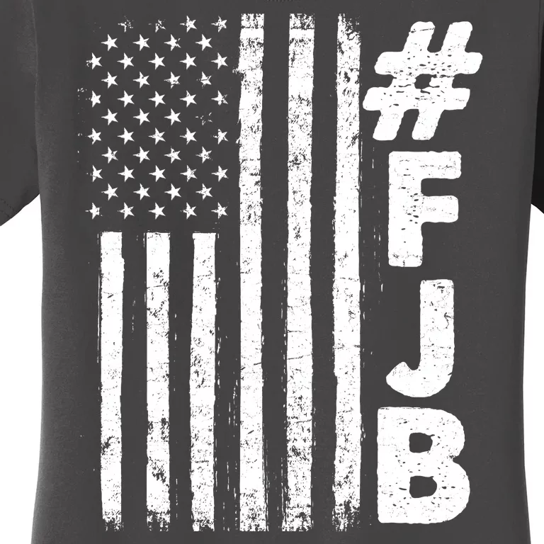 #FJB Distressed USA American Flag Women's T-Shirt