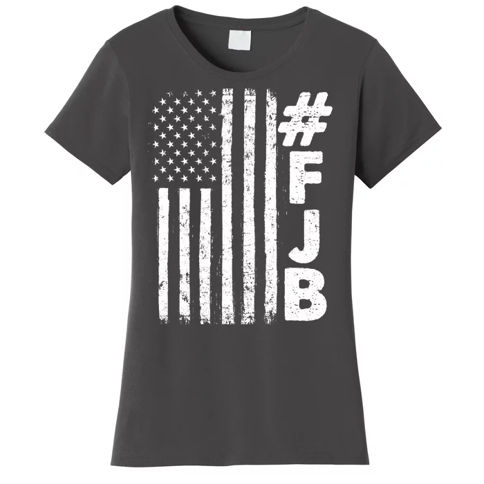 #FJB Distressed USA American Flag Women's T-Shirt