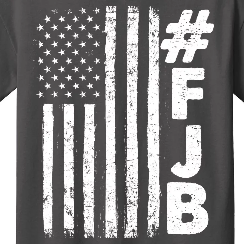 #FJB Distressed USA American Flag Kids T-Shirt