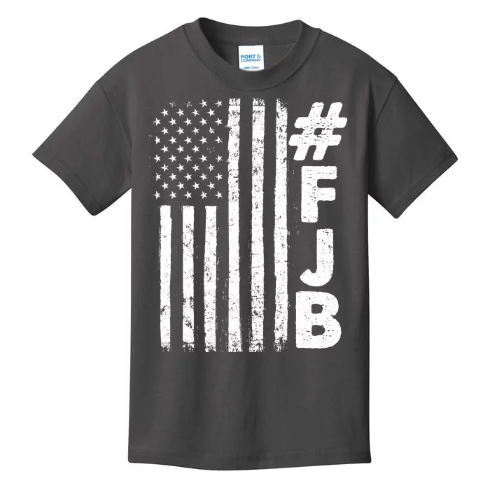 #FJB Distressed USA American Flag Kids T-Shirt