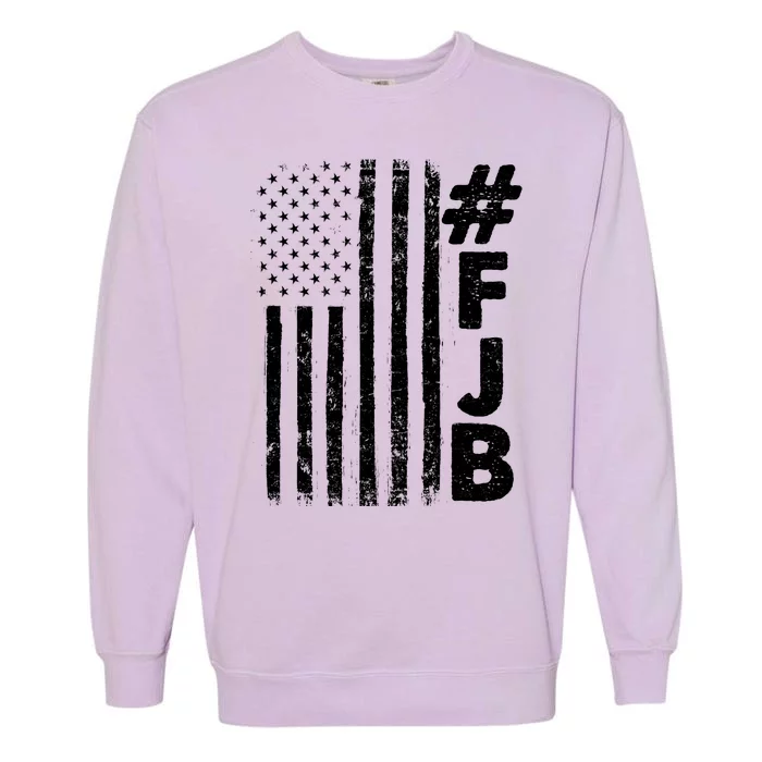 #FJB Distressed USA American Flag Garment-Dyed Sweatshirt