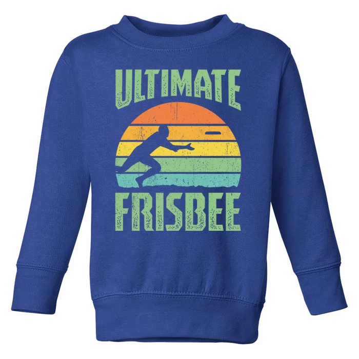 Frisbee Design Ultimate Frisbee Gift Toddler Sweatshirt