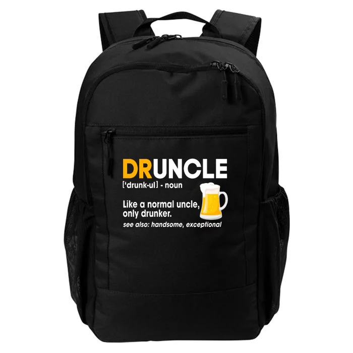 Funny Drunk Uncle Druncle Definition Daily Commute Backpack