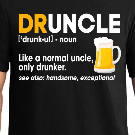 Funny Drunk Uncle Druncle Definition Pajama Set