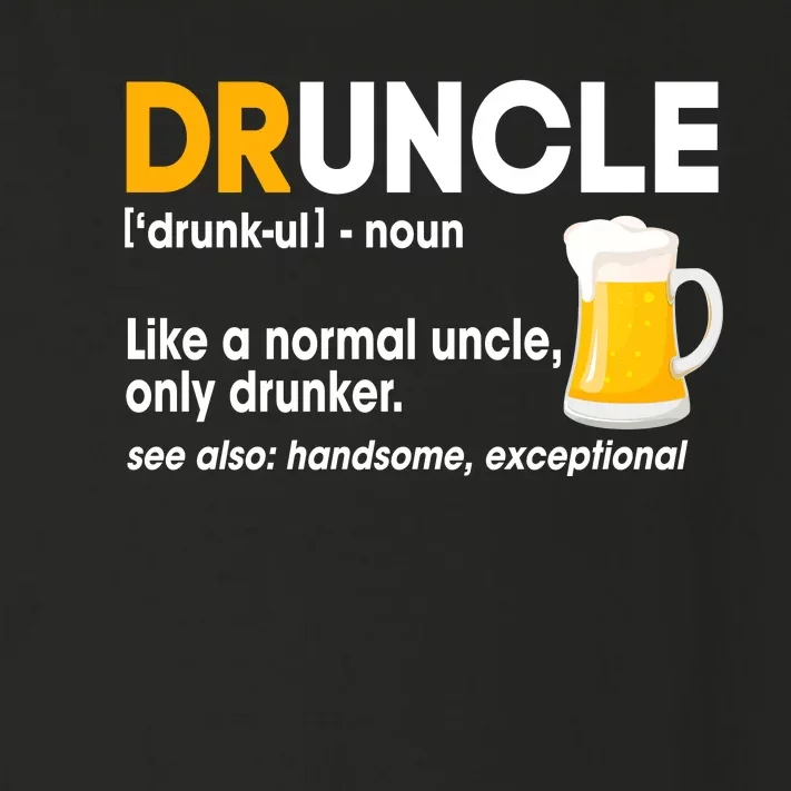 Funny Drunk Uncle Druncle Definition Toddler Long Sleeve Shirt