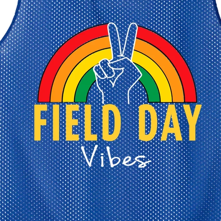 Field Day Vibes Last Day Of School Field Day Teacher Student Meaningful Gift Mesh Reversible Basketball Jersey Tank