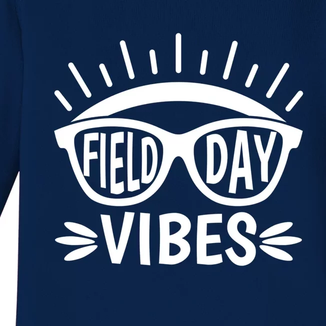 Field Day Vibes Last Day Of School Field Day Teacher And Gift Baby Long Sleeve Bodysuit