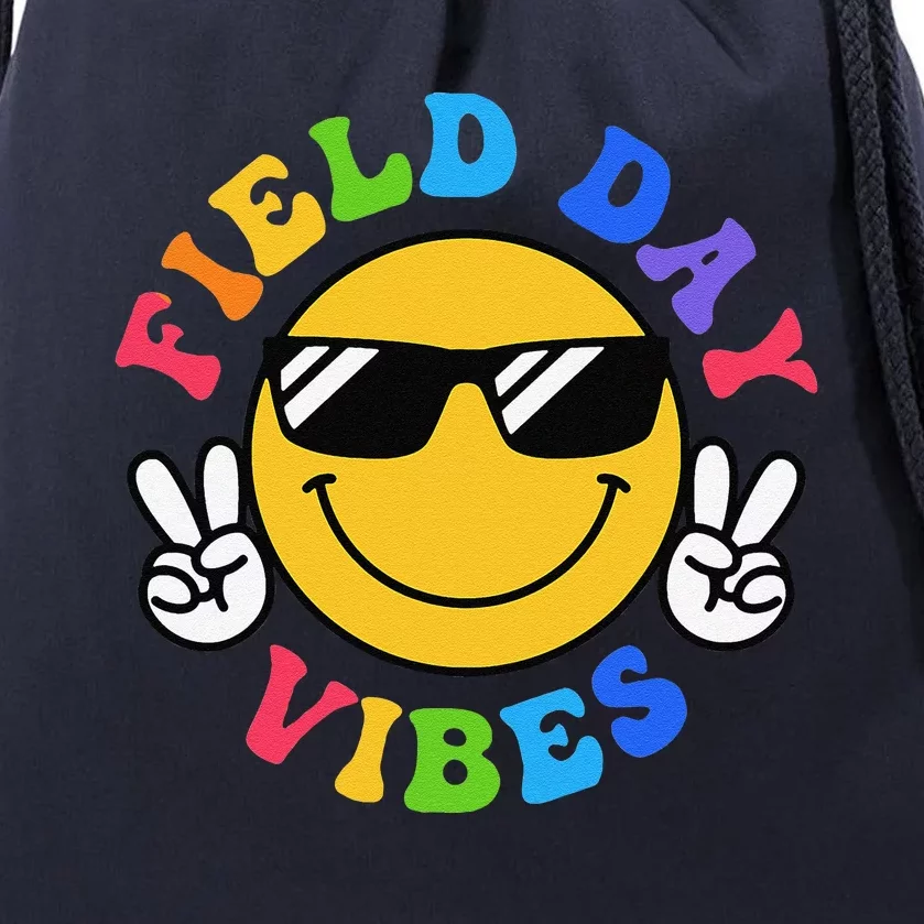 Field Day Vibes Funny For Teacher Happy Field Day 2024 Drawstring Bag