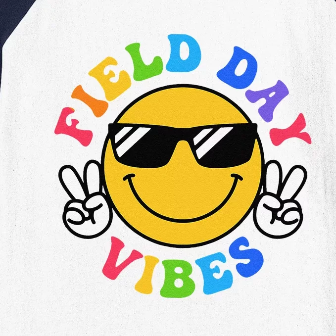 Field Day Vibes Funny For Teacher Happy Field Day 2024 Baseball Sleeve Shirt