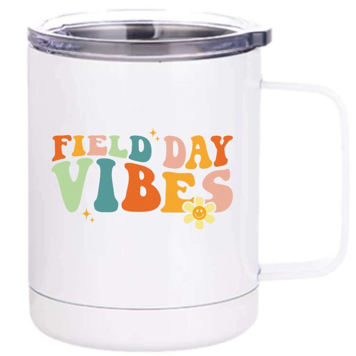 Field Day Vibes Funny Gifts Teacher Field Day 2024 Front & Back 12oz Stainless Steel Tumbler Cup