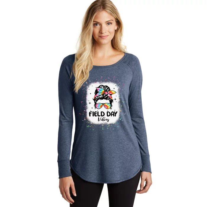 Field Day Vibes Funny For Teacher Field Day 2024 Women's Perfect Tri Tunic Long Sleeve Shirt