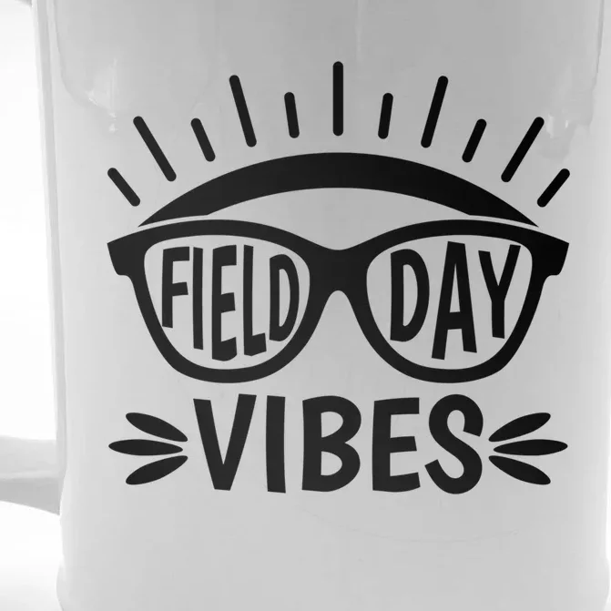 Field Day Vibes Last Day Of School Field Day Teacher And Cool Gift Front & Back Beer Stein