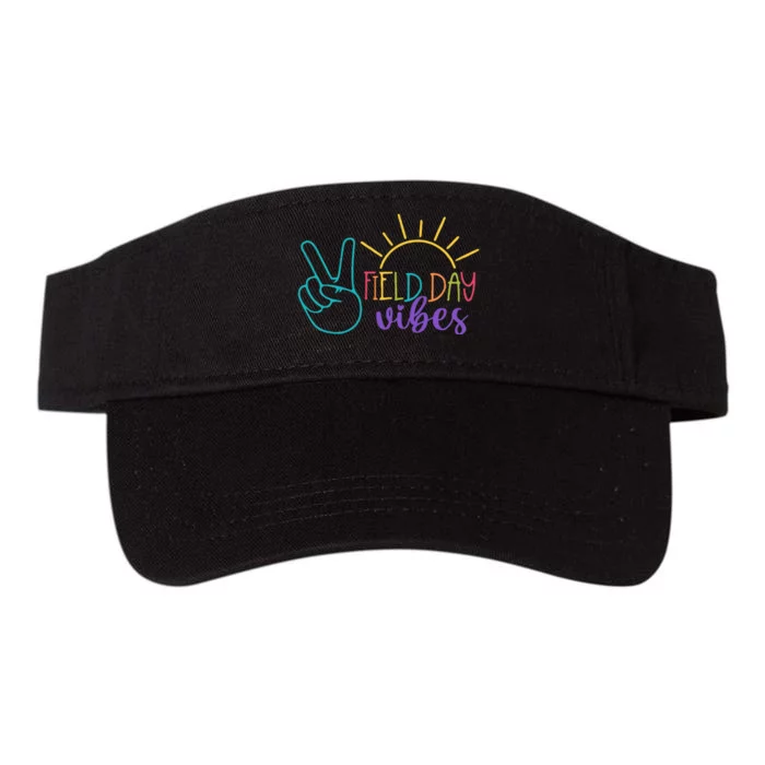 Field Day Vibes Teacher Field Day 2024 Valucap Bio-Washed Visor