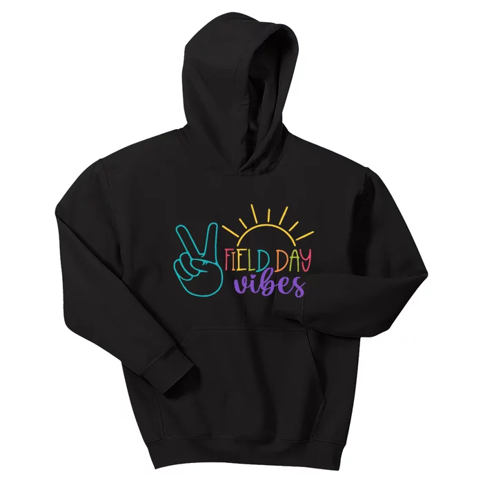 Field Day Vibes Teacher Field Day 2024 Kids Hoodie