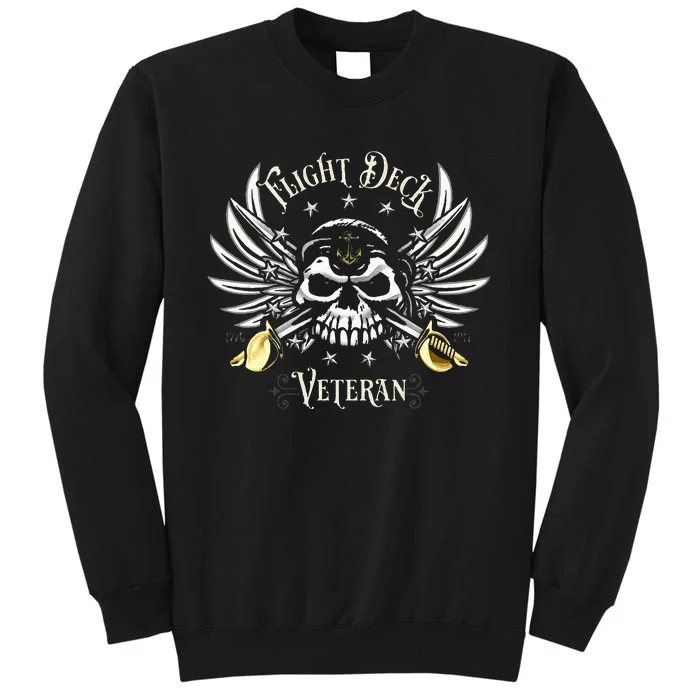 Flight Deck Veteran Skull Naval Aviation Sweatshirt