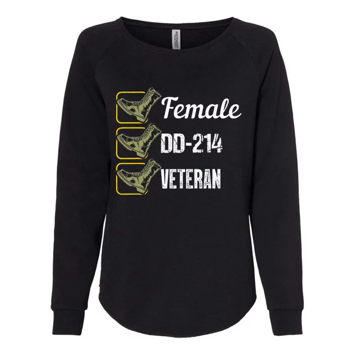 Female Dd214 Veteran Womens California Wash Sweatshirt