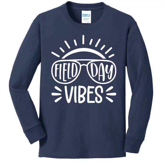 Field Day Vibes Summer Kids Long Sleeve Shirt