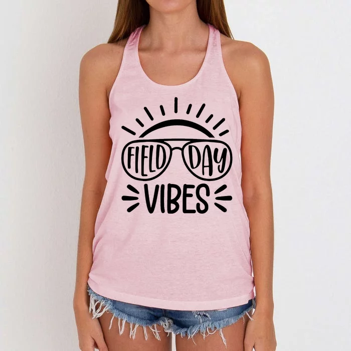 Field Day Vibes Summer Women's Knotted Racerback Tank