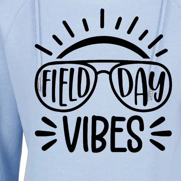 Field Day Vibes Summer Womens Funnel Neck Pullover Hood