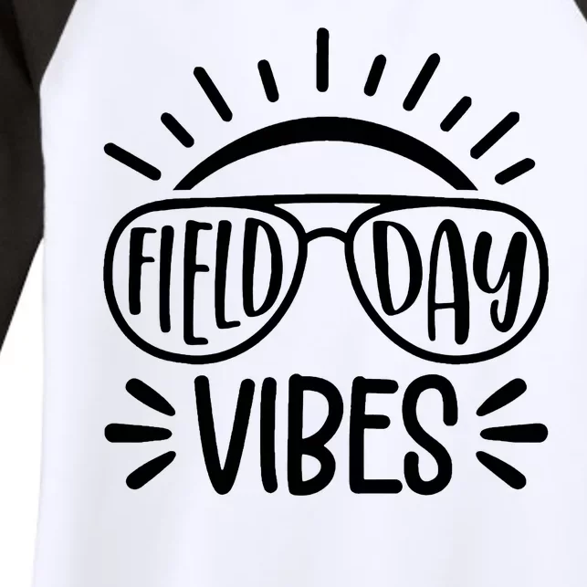 Field Day Vibes Summer Women's Tri-Blend 3/4-Sleeve Raglan Shirt