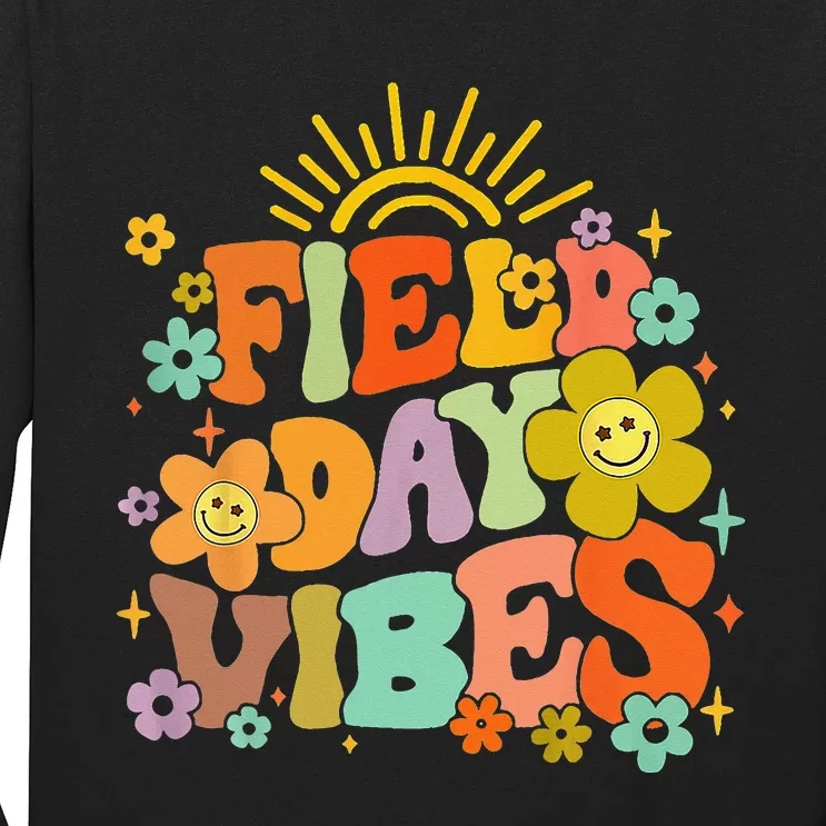 Field Day Vibes Summer Teacher Last Day Of School Long Sleeve Shirt