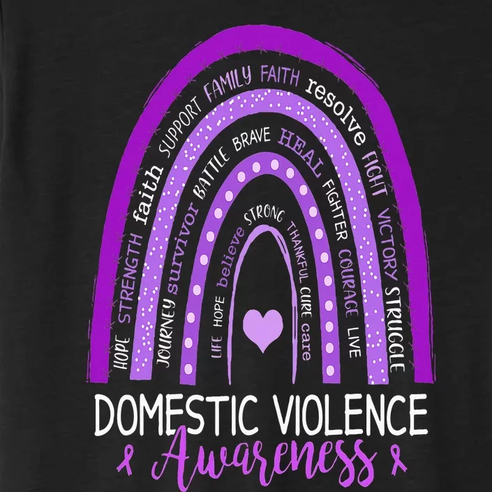 Family Domestic Violence Awareness October Purple Ribbon ChromaSoft Performance T-Shirt